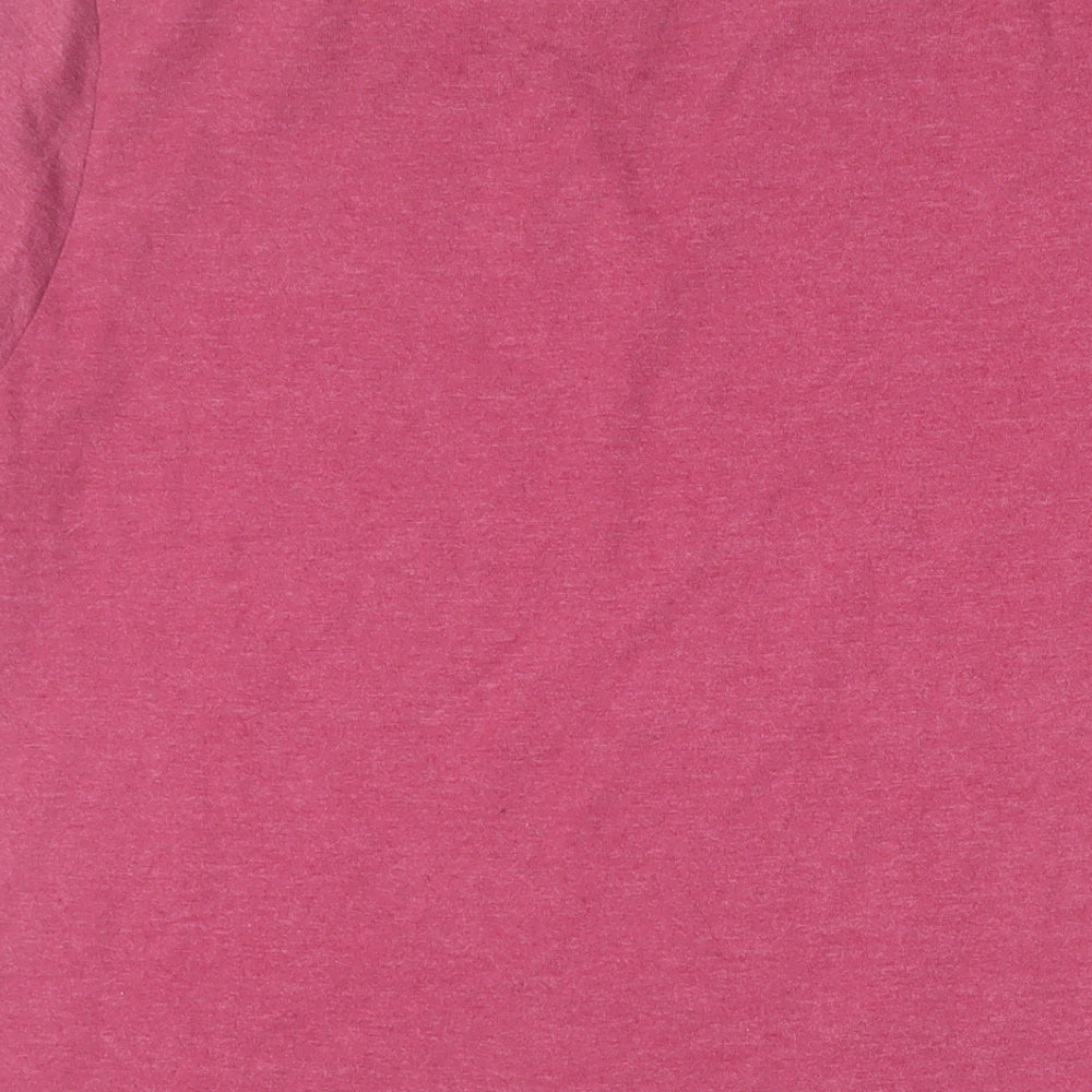 Swimzi Mens Red Cotton T-Shirt Size S Crew Neck - Logo