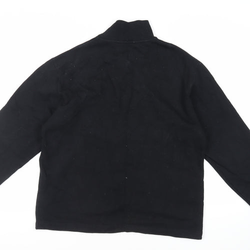 Topman Mens Black Cotton Pullover Sweatshirt Size M