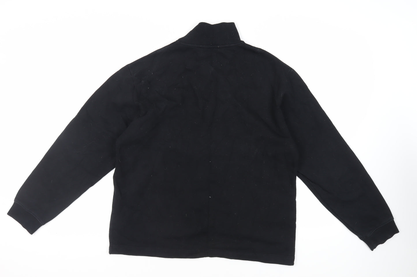 Topman Mens Black Cotton Pullover Sweatshirt Size M