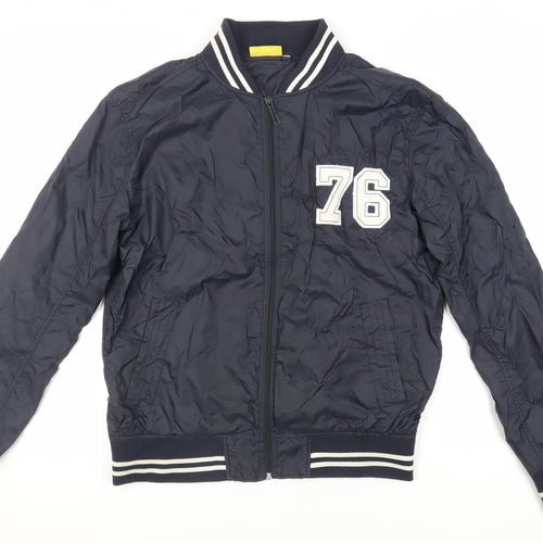 Slam Dunk Mens Blue Varsity Jacket Jacket Size M Zip