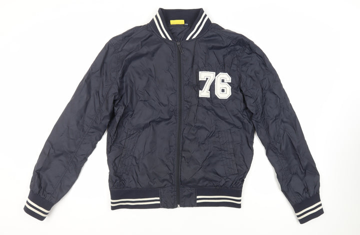 Slam Dunk Mens Blue Varsity Jacket Jacket Size M Zip