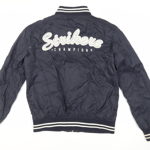 Slam Dunk Mens Blue Varsity Jacket Jacket Size M Zip
