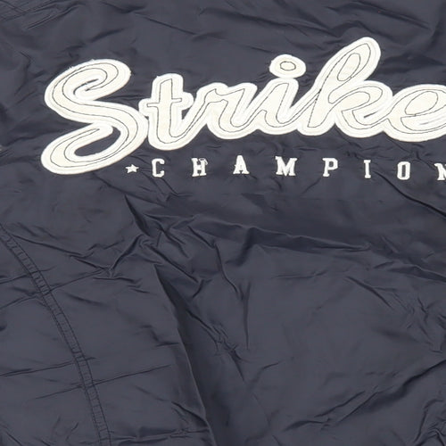 Slam Dunk Mens Blue Varsity Jacket Jacket Size M Zip