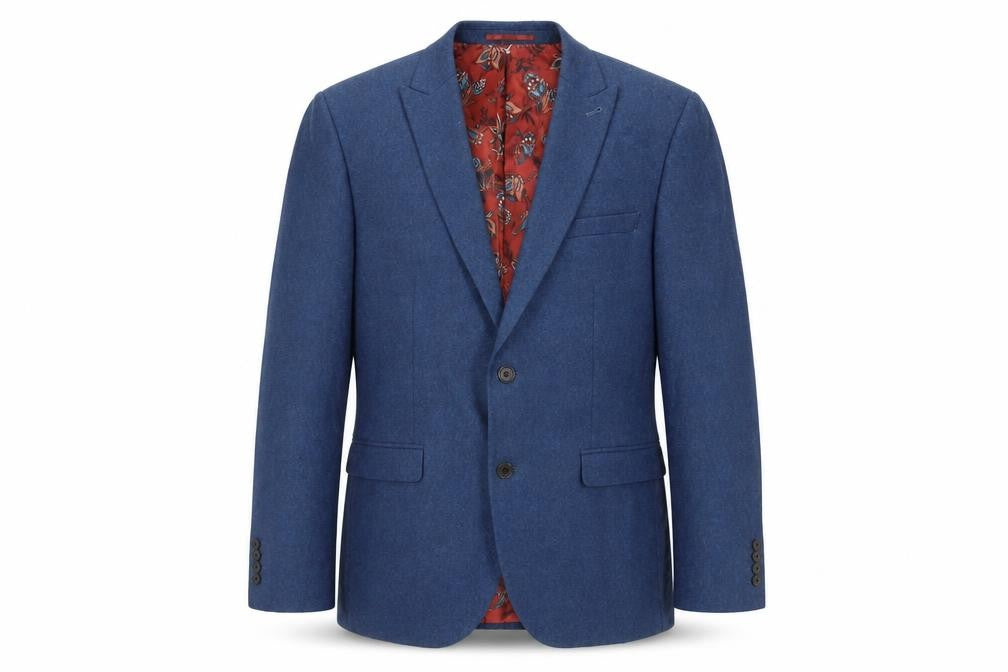 Next Mens Blue Wool Jacket Suit Jacket Size 42 Regular