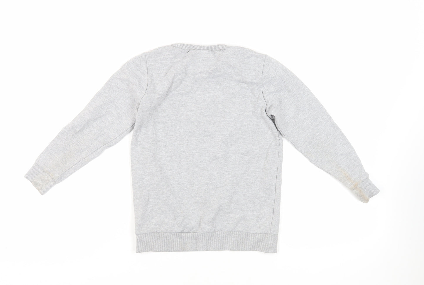 NEXT Girls Grey Cotton Pullover Sweatshirt Size 9 Years Pullover - Minecraft Sequin