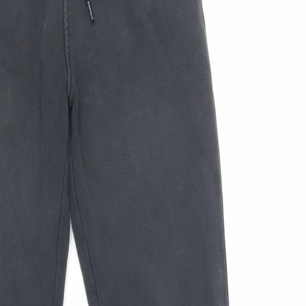 NEXT Boys Grey Cotton Jogger Trousers Size 10 Years Regular Drawstring - Adjustable Waist