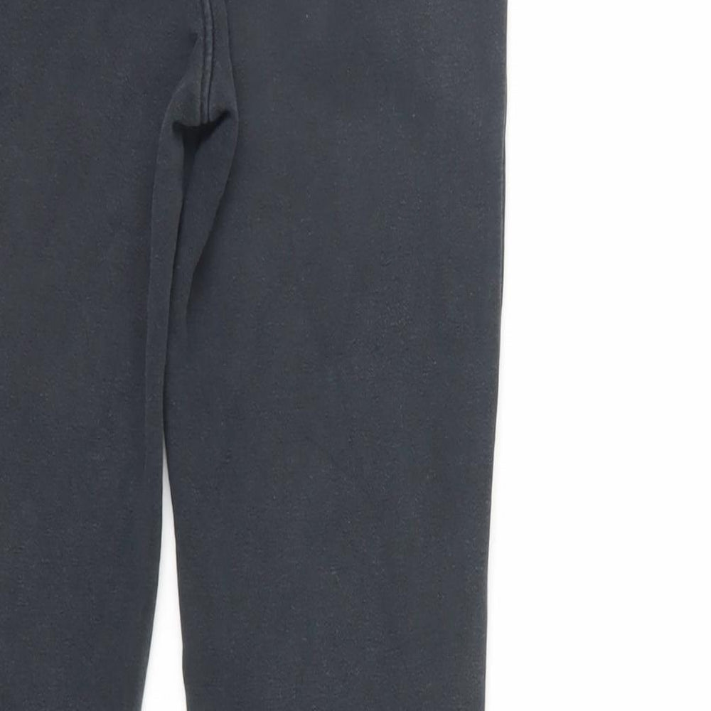 NEXT Boys Grey Cotton Jogger Trousers Size 10 Years Regular Drawstring - Adjustable Waist