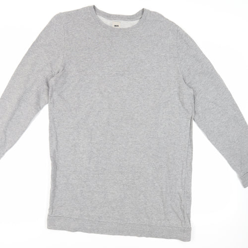 ASOS Womens Grey Cotton Pullover Sweatshirt Size L Pullover