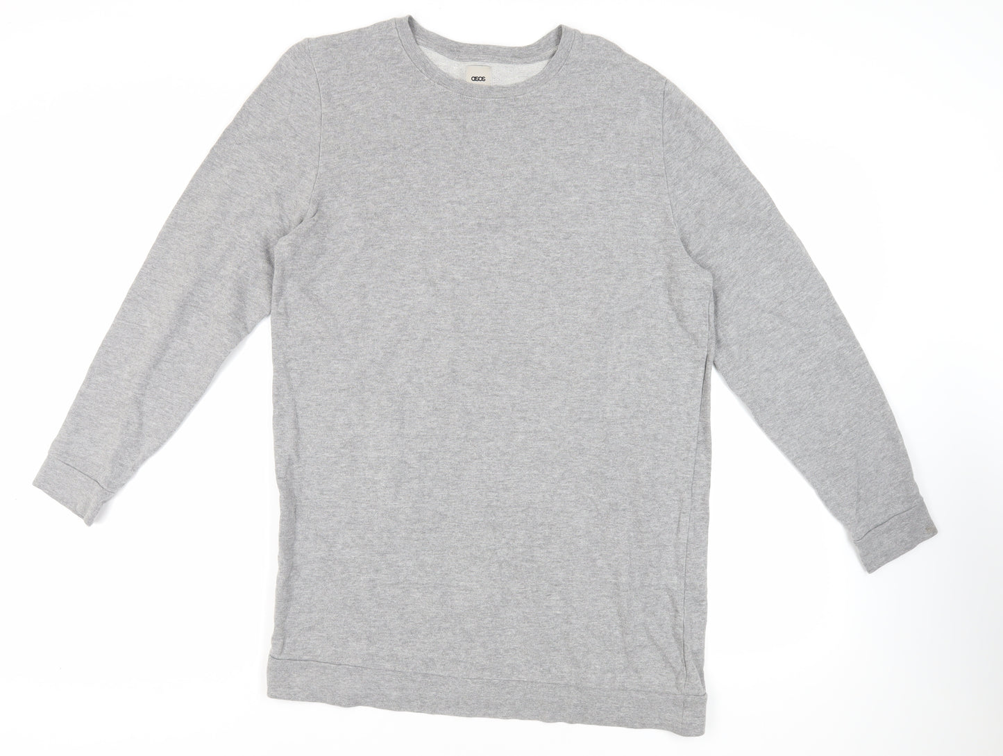 ASOS Womens Grey Cotton Pullover Sweatshirt Size L Pullover