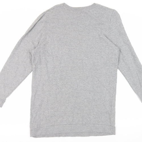 ASOS Womens Grey Cotton Pullover Sweatshirt Size L Pullover