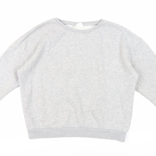 Chelsea Peers Womens Grey Cotton Pullover Sweatshirt Size M Pullover