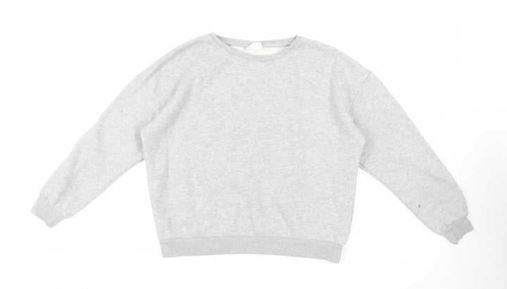 Chelsea Peers Womens Grey Cotton Pullover Sweatshirt Size M Pullover