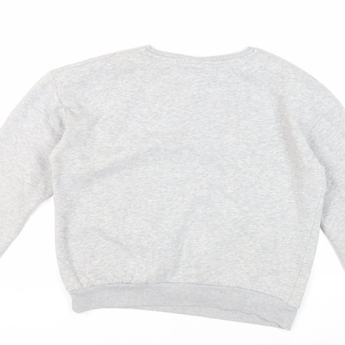 Chelsea Peers Womens Grey Cotton Pullover Sweatshirt Size M Pullover