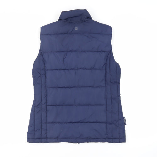 Mountain Warehouse Womens Blue Gilet Jacket Size 12 Zip - Logo