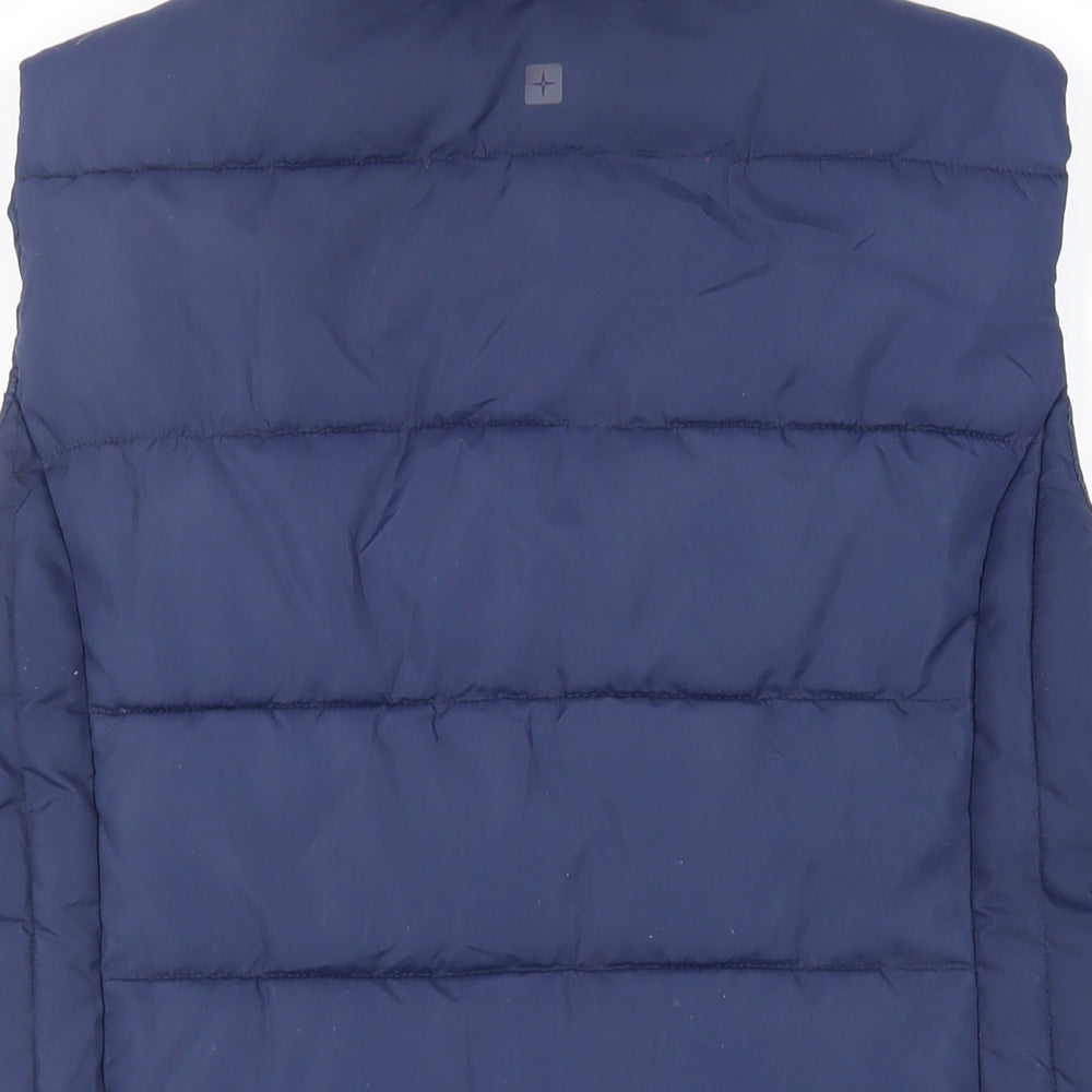 Mountain Warehouse Womens Blue Gilet Jacket Size 12 Zip - Logo