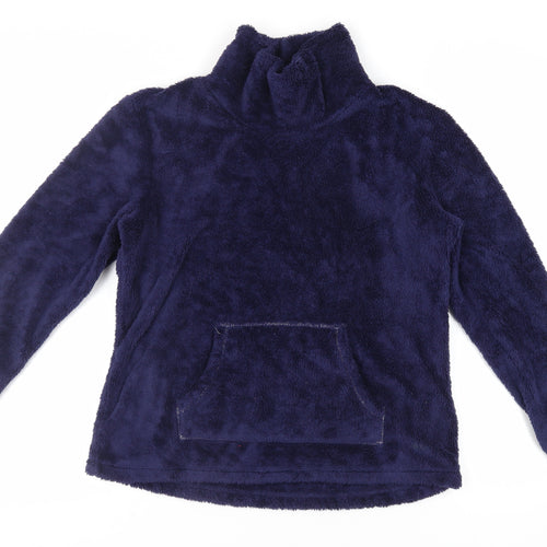 Marks and Spencer Womens Blue Polyester Pullover Sweatshirt Size 14 Pullover - Pockets