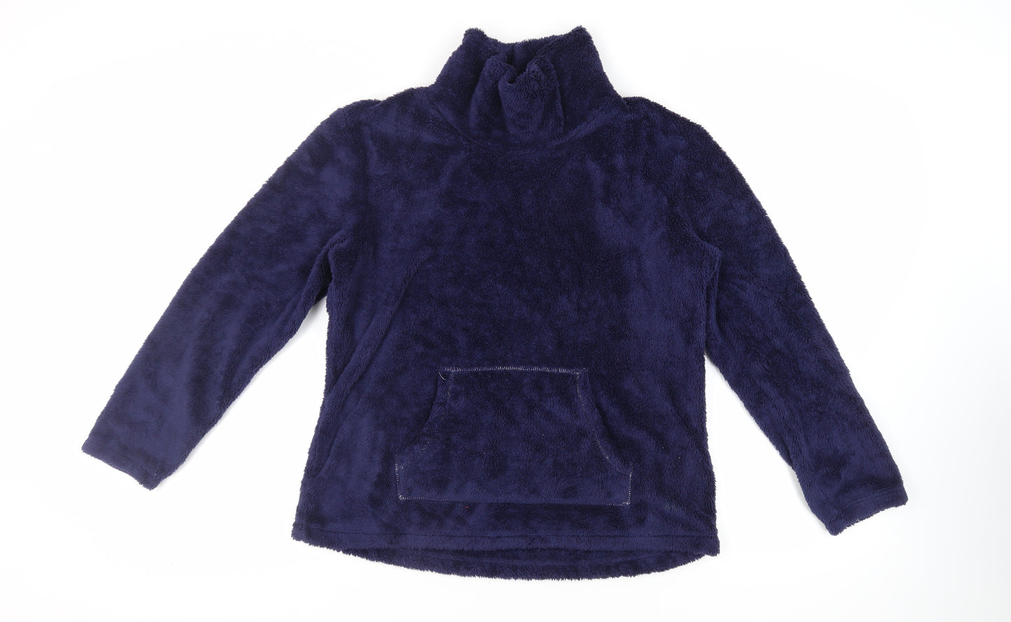 Marks and Spencer Womens Blue Polyester Pullover Sweatshirt Size 14 Pullover - Pockets