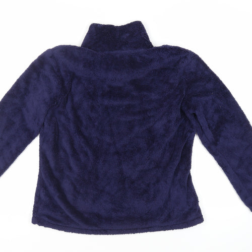 Marks and Spencer Womens Blue Polyester Pullover Sweatshirt Size 14 Pullover - Pockets