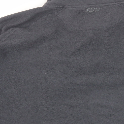 Technicals Womens Grey Polyester Pullover Sweatshirt Size L Zip - Logo