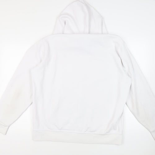 Polo Ralph Lauren Mens White Cotton Full Zip Hoodie Size XL - Logo Pockets