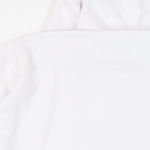 Polo Ralph Lauren Mens White Cotton Full Zip Hoodie Size XL - Logo Pockets