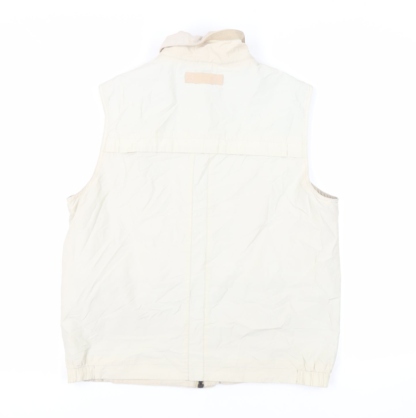 Marks and Spencer Mens Beige Gilet Jacket Size M Zip