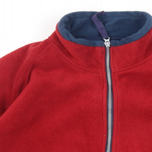 Cotton Traders Mens Red Jacket Size M Zip - Logo Zipped Pockets