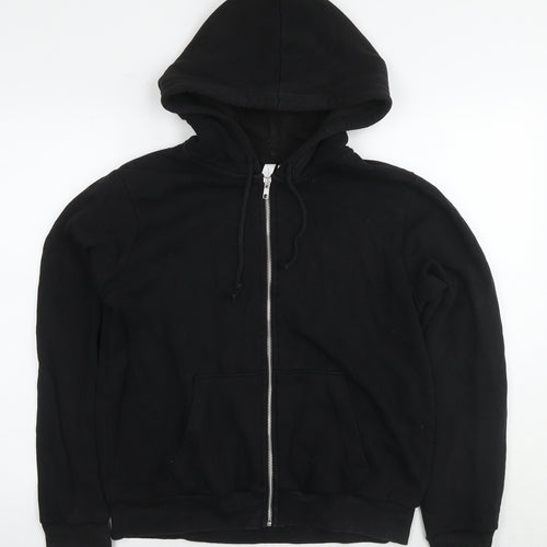 Divided by H&M Mens Black Cotton Full Zip Hoodie Size M