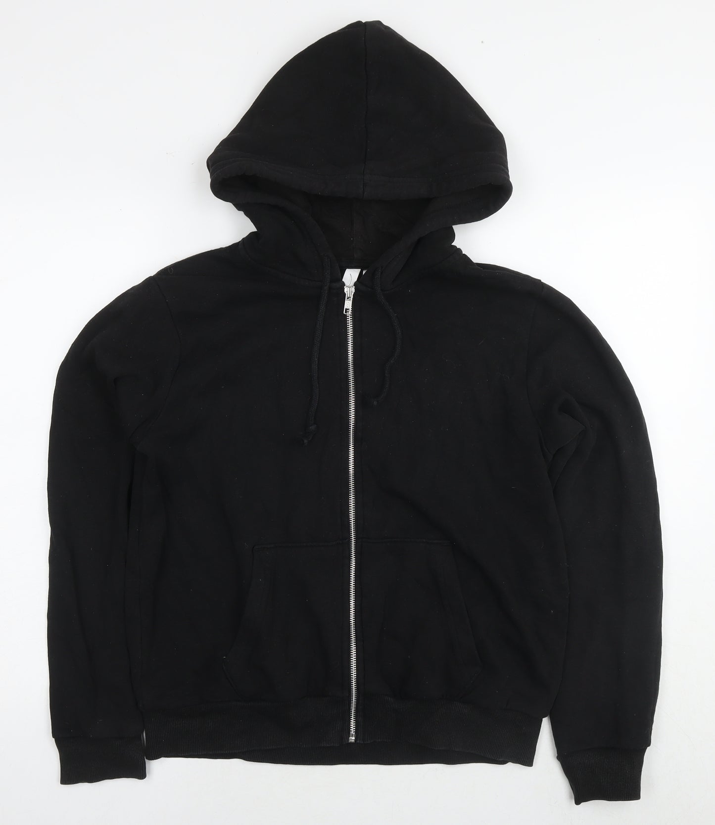 Divided by H&M Mens Black Cotton Full Zip Hoodie Size M