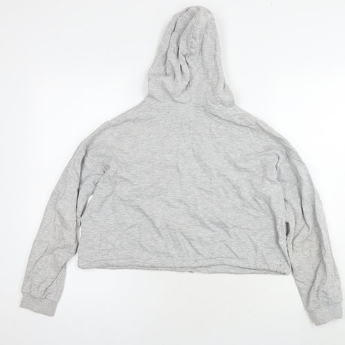 H&M Girls Grey Cotton Pullover Hoodie Size 12-13 Years Pullover - New York Cropped