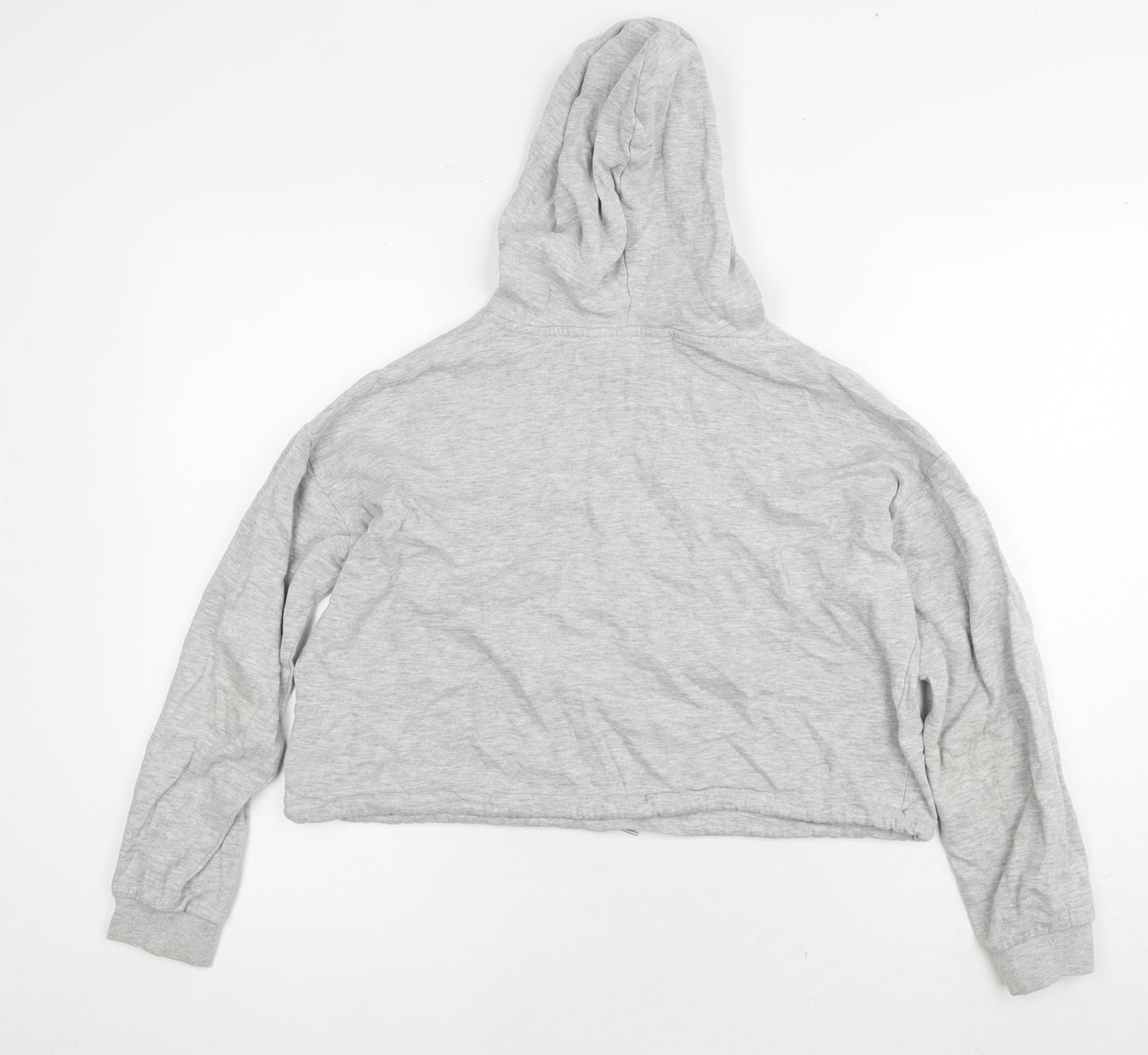 H&M Girls Grey Cotton Pullover Hoodie Size 12-13 Years Pullover - New York Cropped