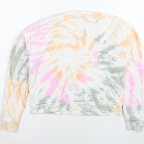 New Look Girls Multicoloured Cotton Pullover Sweatshirt Size 10-11 Years Pullover - N.Y.C Bronx