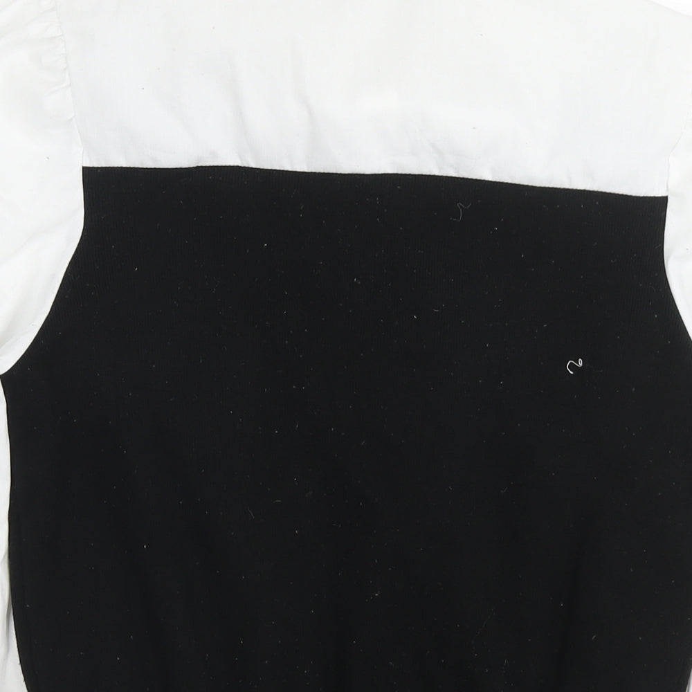 Cameo Rose Womens White Viscose Basic T-Shirt Size M Collared - Jumper/Chain Effect