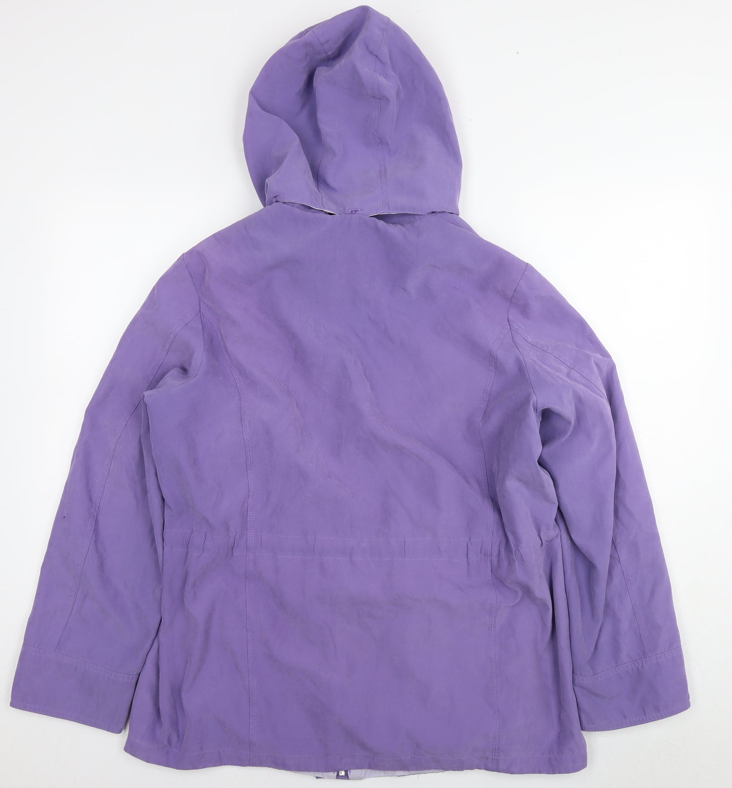 Debenhams Womens Purple Parka Coat Size 16 Zip