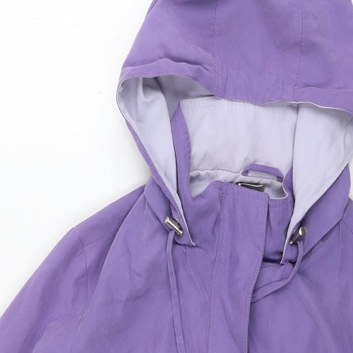 Debenhams Womens Purple Parka Coat Size 16 Zip