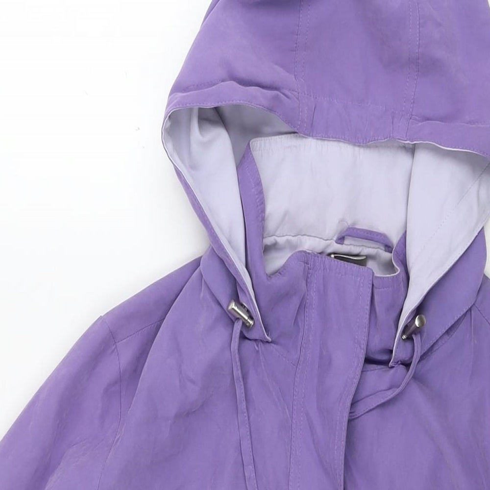 Debenhams Womens Purple Parka Coat Size 16 Zip