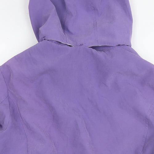 Debenhams Womens Purple Parka Coat Size 16 Zip