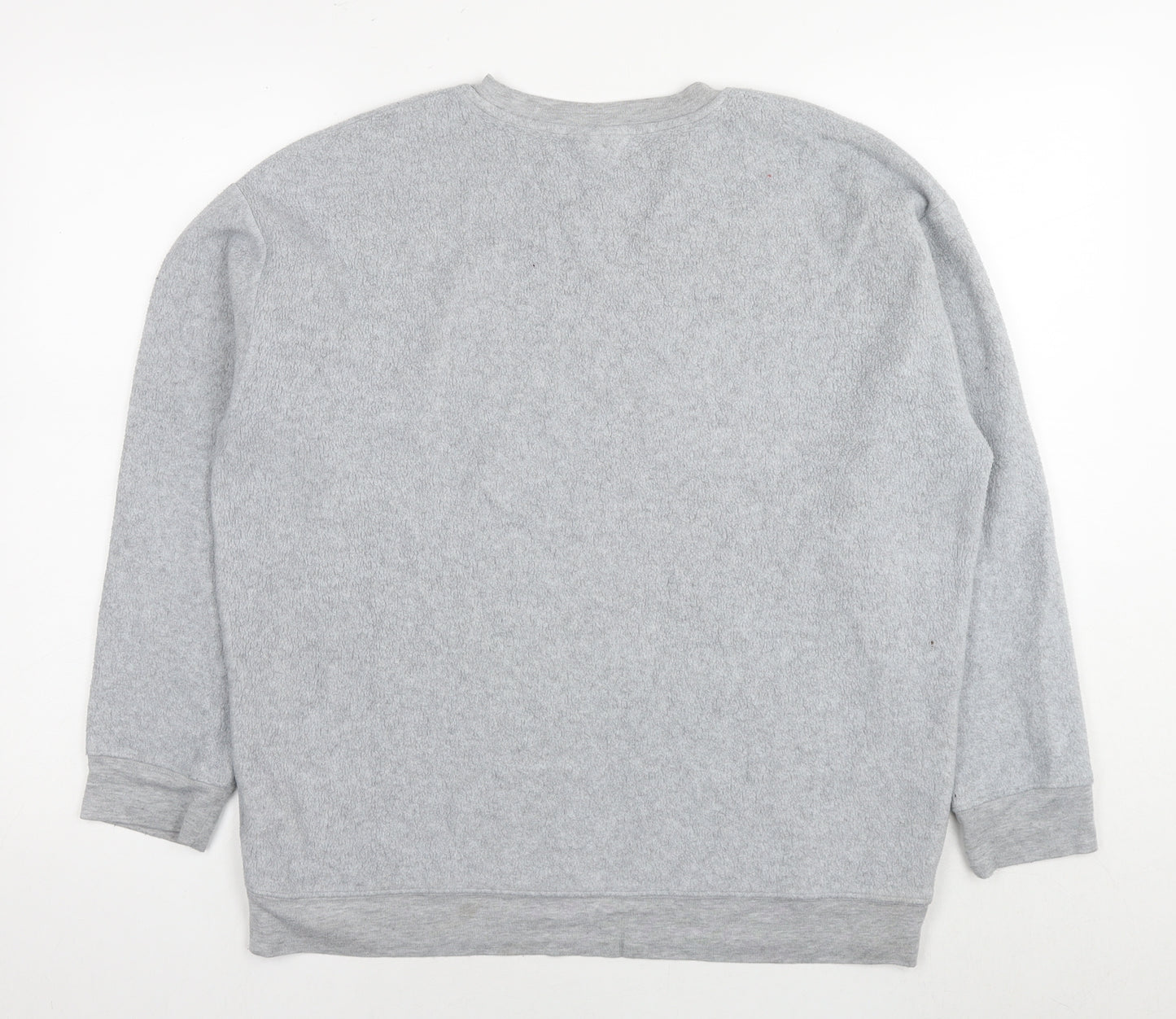 Topshop Womens Grey Polyester Pullover Sweatshirt Size 12 Pullover