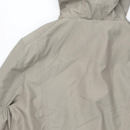 Debenhams Womens Brown Parka Jacket Size 16 Zip