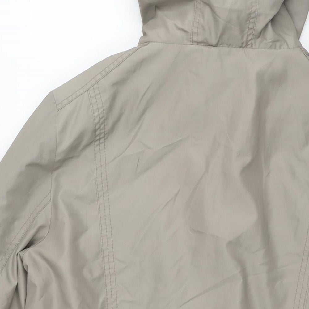Debenhams Womens Brown Parka Jacket Size 16 Zip