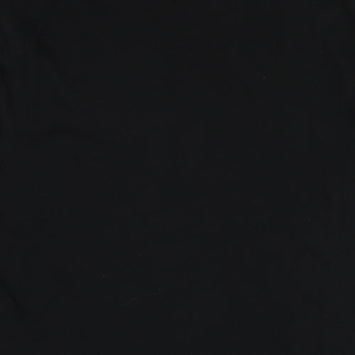 H&M Womens Black Cotton Jumper Dress Size S Round Neck Pullover