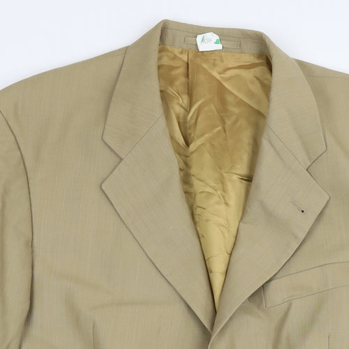 Austin Reed Mens Beige Wool Jacket Suit Jacket Size 44 Regular