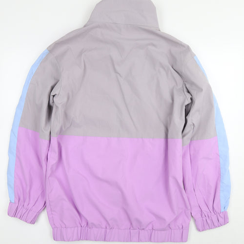 PRETTYLITTLETHING Womens Multicoloured Windbreaker Jacket Size 10 Zip