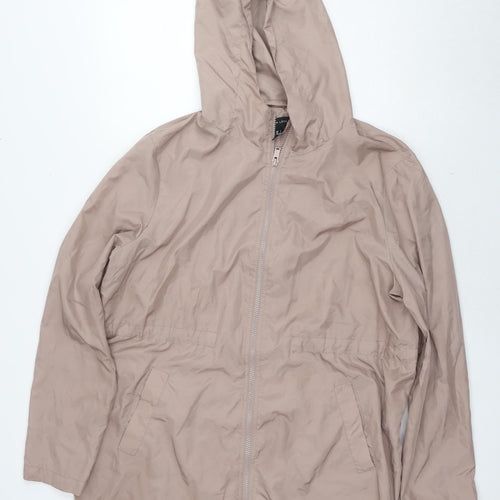 New Look Womens Beige Jacket Size L Zip