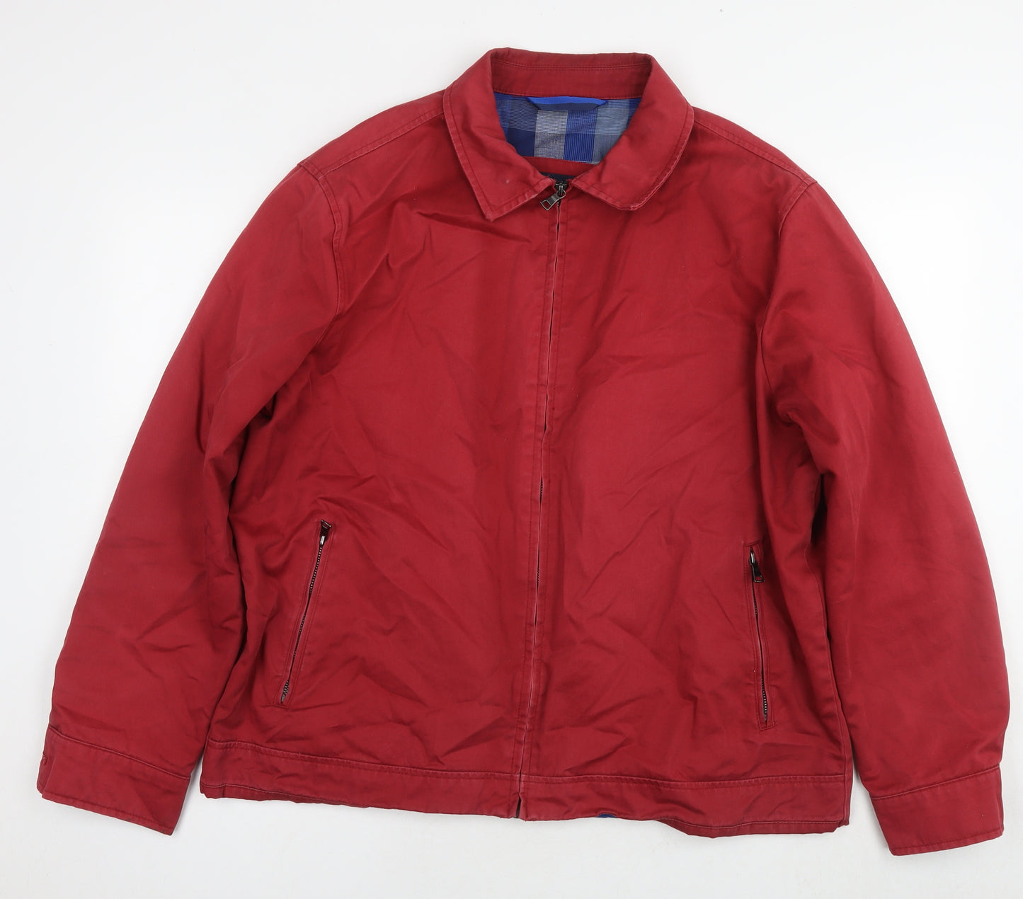 Blue Harbour Mens Red Bomber Jacket Jacket Size XL Zip