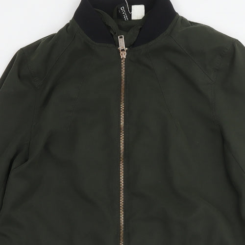 H&M Womens Green Parka Jacket Size 8 Zip