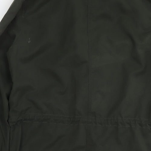 H&M Womens Green Parka Jacket Size 8 Zip