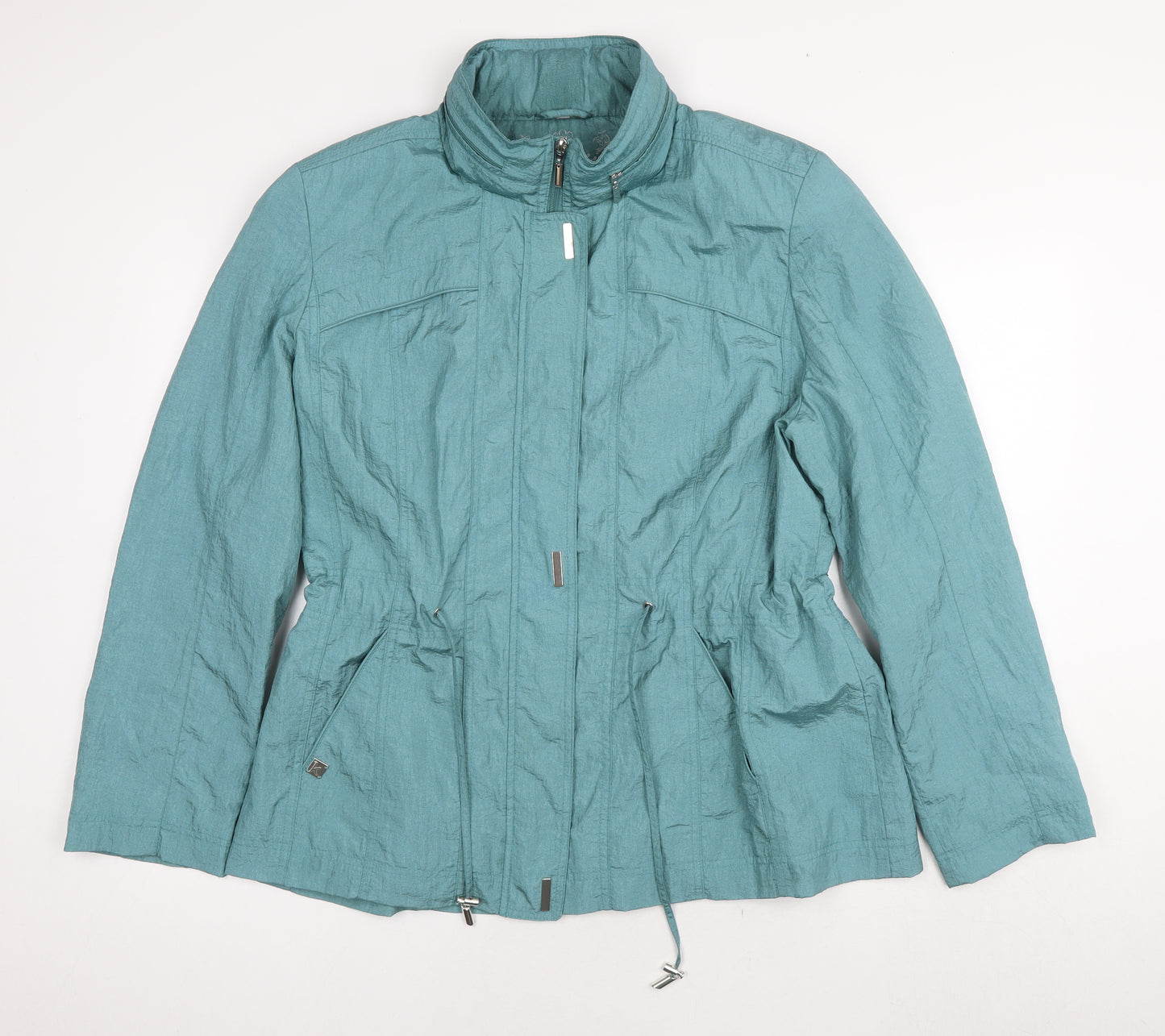 Klass Womens Blue Parka Coat Size 20 Zip