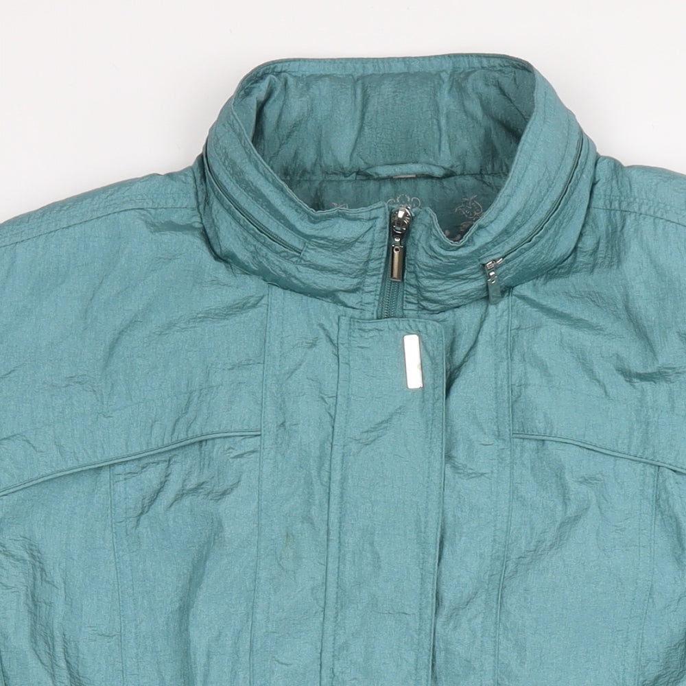 Klass Womens Blue Parka Coat Size 20 Zip