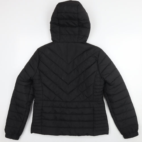New Look Womens Black Jacket Size 12 Zip